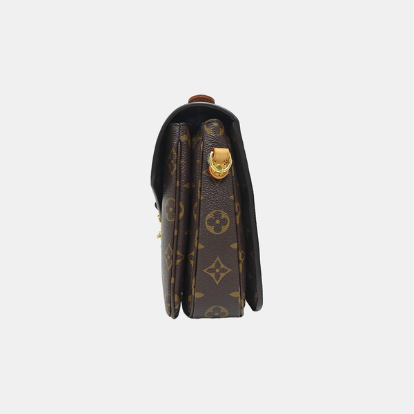 MÉTIS MM Monogram Coated Canvas Brown