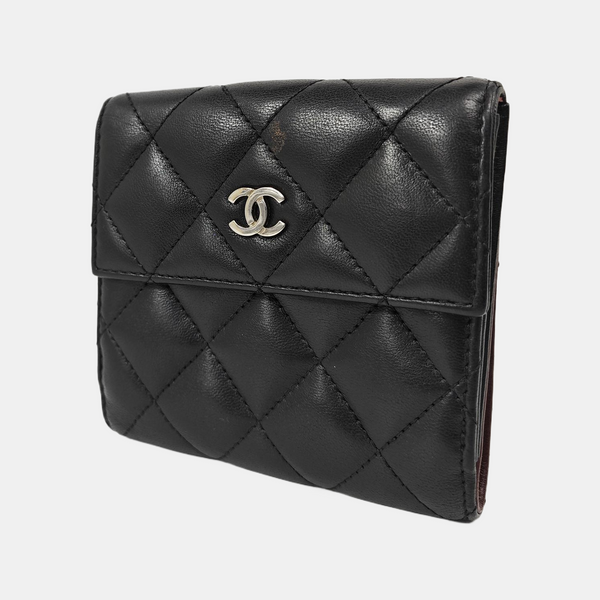 Quilted Lambskin Wallet Black