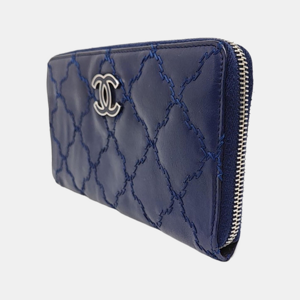 Quilted Calfskin Blue