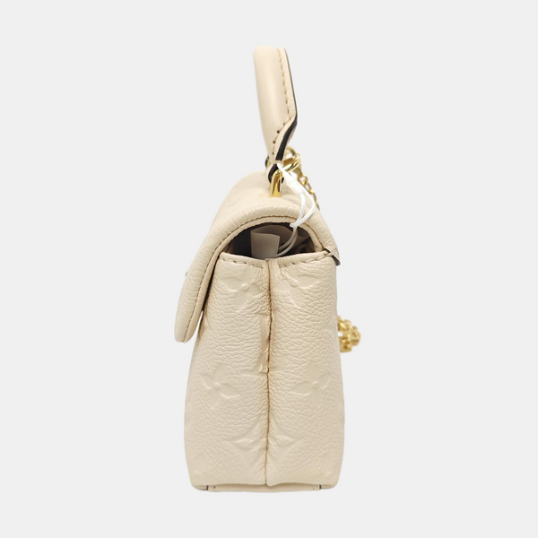 NANO MADELEINE Nano Monogram Calfskin Beige