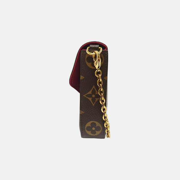 FÉLICIE Monogram Coated Canvas Brown