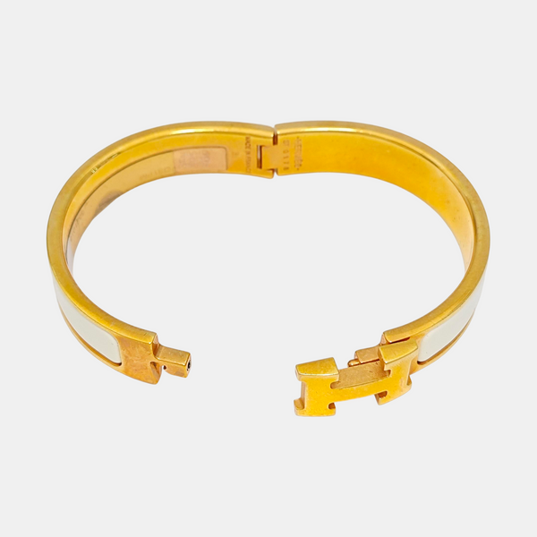 Clic H Metal Gold Bangle