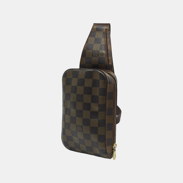 GÉRONIMOS Damier Ebene Coated Canvas Brown