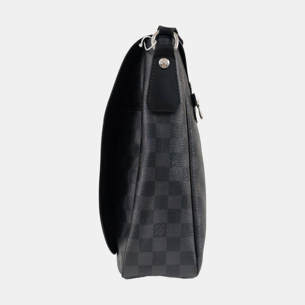 DISTRICT GM Damier Graphite Coated Canvas Black