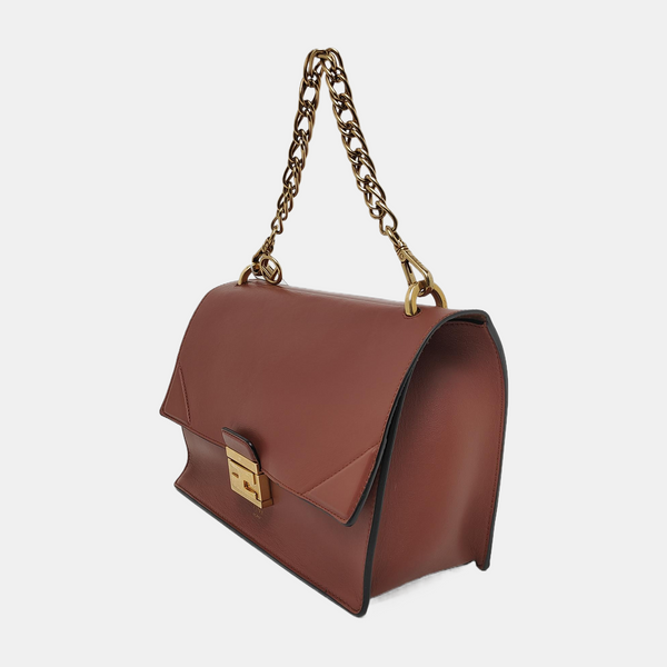 Authenticated pre-owned Kan U Small Calfskin Brown - Shoulder Bag at Looply