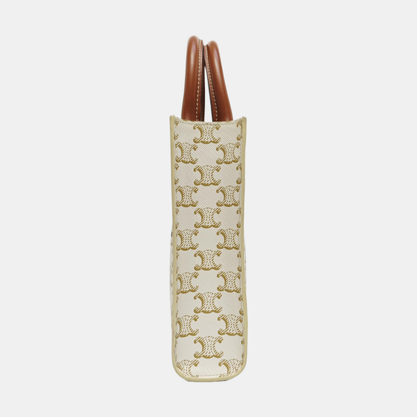 CABAS CELINE Mini Coated Canvas White