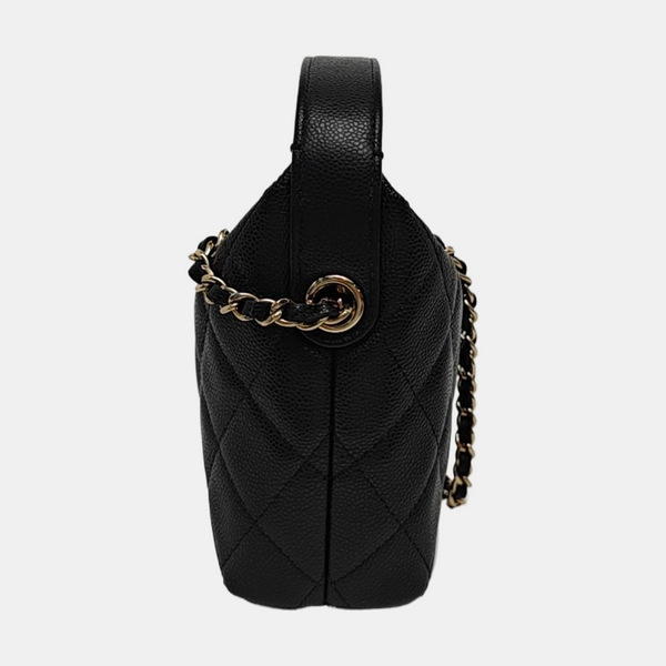 HOBO Quilted Grained Calfskin Black