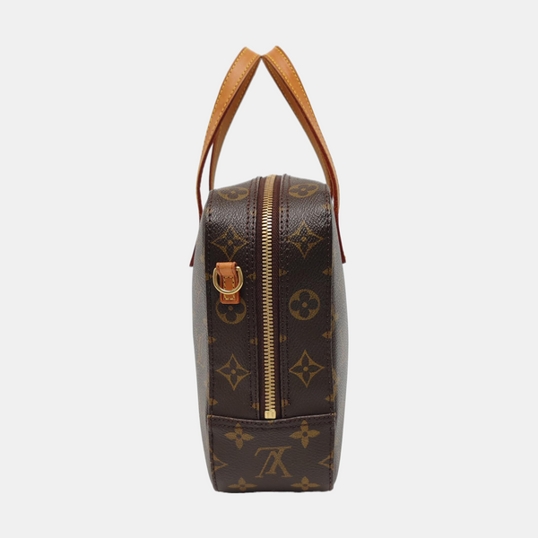 SPONTINI Monogram Coated Canvas Brown