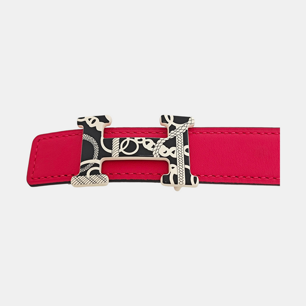 Leather Belt Red