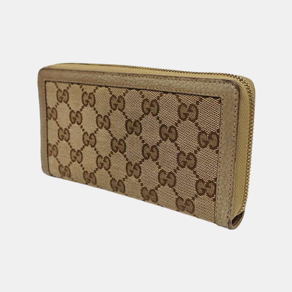 Monogram Canvas Wallet Beige