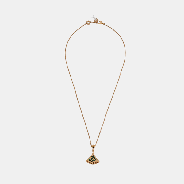DIVAS' DREAM 18k Rose Gold Green Necklace
