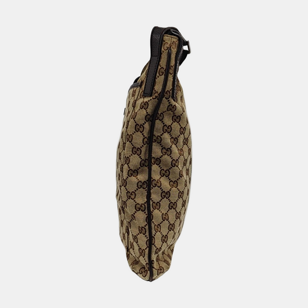 Monogram Canvas Shoulder Bag Beige