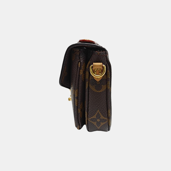 MÉTIS Micro Monogram Coated Canvas Brown