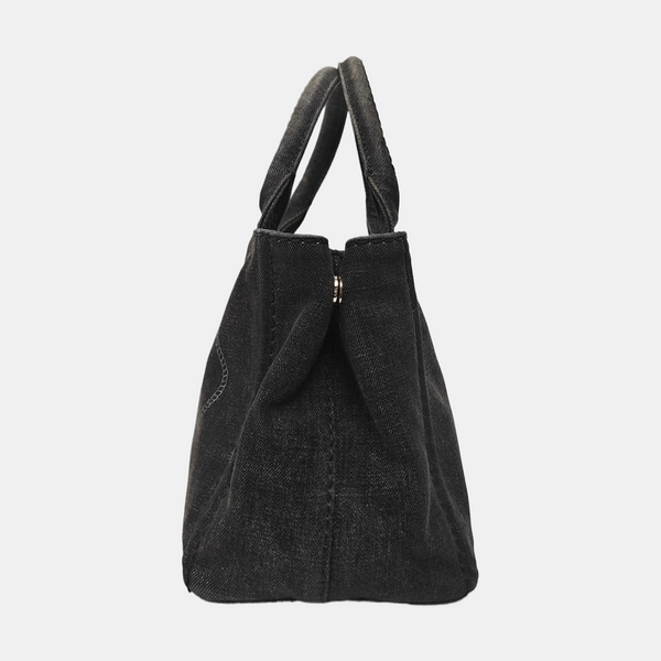 Denim Quilted Denim Black