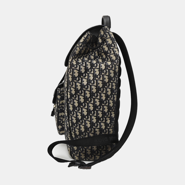 Saddle Medium Oblique Canvas Multicolor