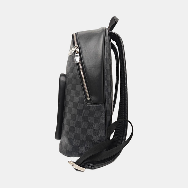 JOSH Damier Graphite Coated Canvas Gray