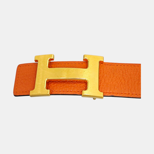 Leather Belt Orange