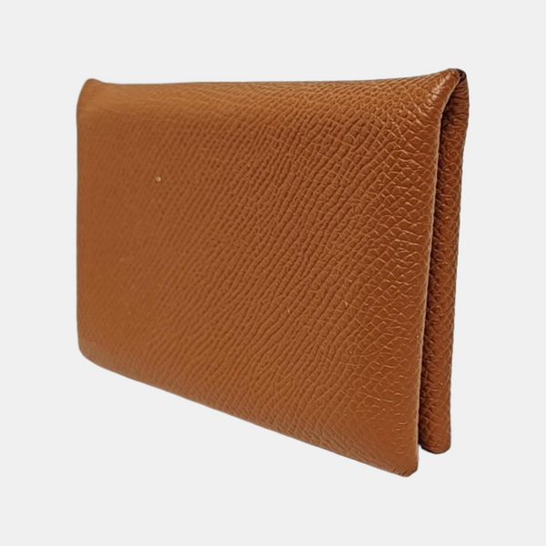 Calvi Epsom Brown Card Holder