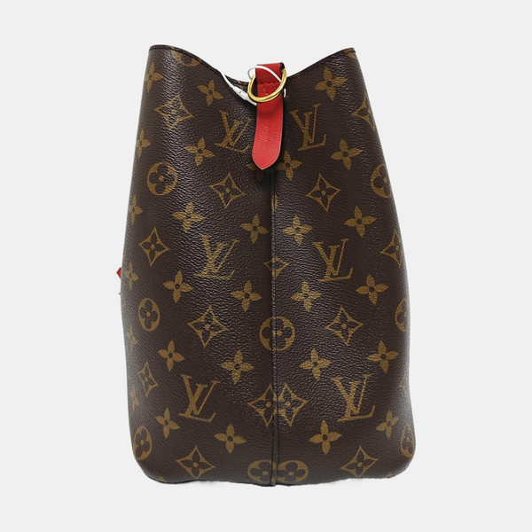 NÉONOÉ MM Monogram Coated Canvas Brown