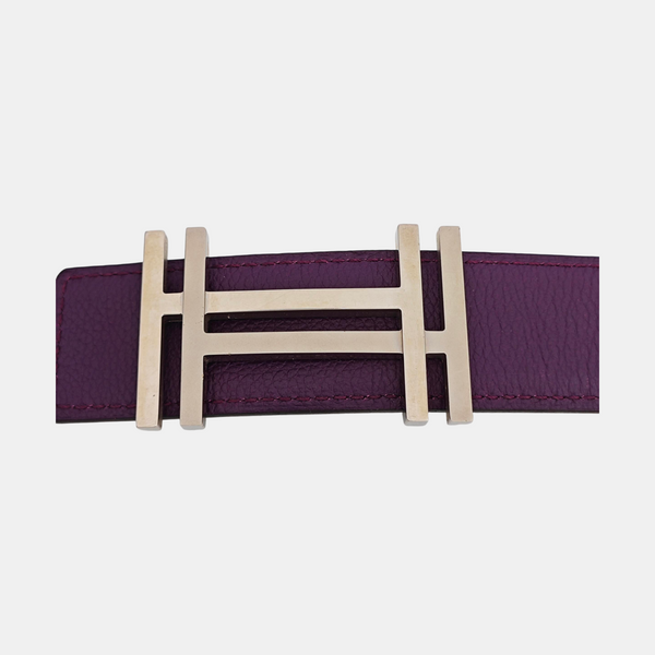Leather Belt Purple