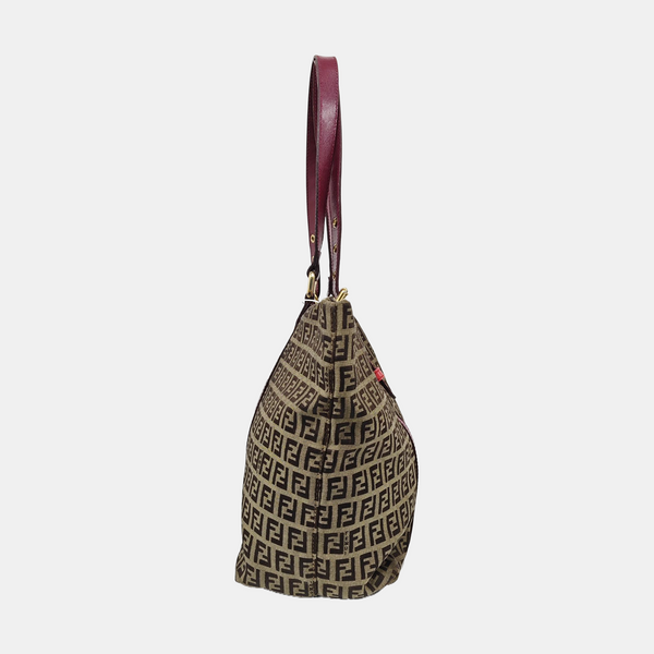 Monogram Canvas Tote Bag Brown