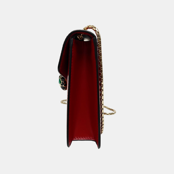 SERPENTI FOREVER Small Calfskin Red