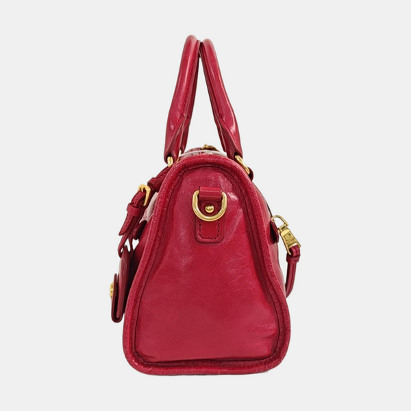 Calfskin Shoulder Bag Red