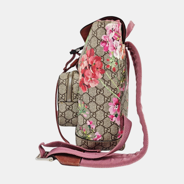 GG Blooms Coated Canvas Black