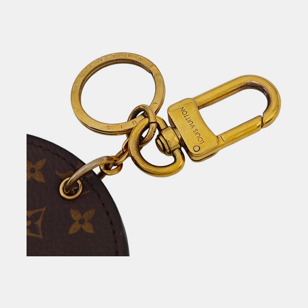 Leather Bag Charm Brown