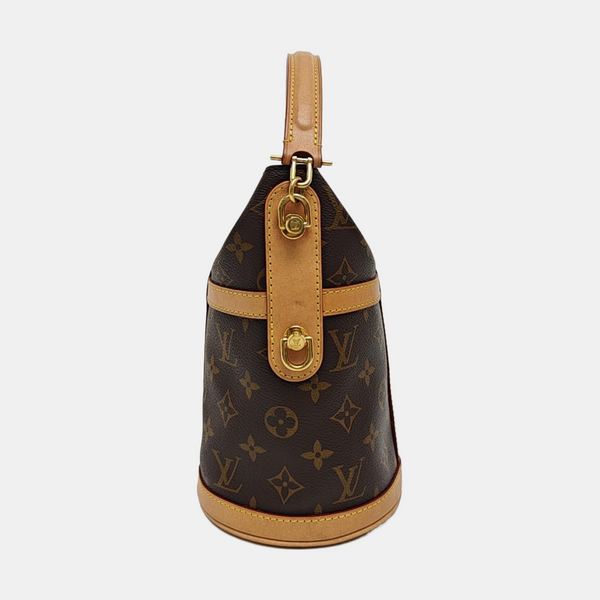 DUFFLE Monogram Coated Canvas Brown