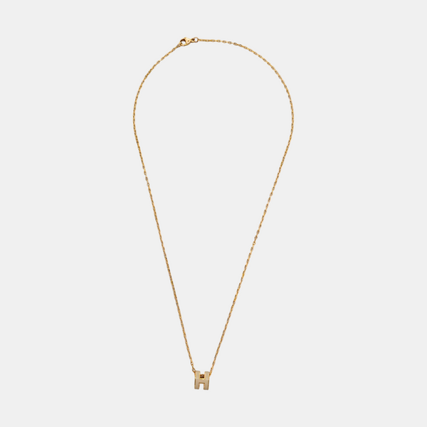 Pop H Metal Gold Necklace