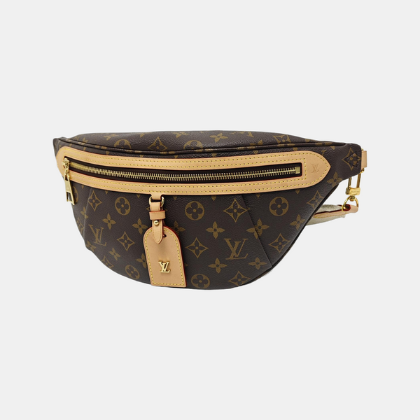 BUMBAG Monogram Coated Canvas Brown