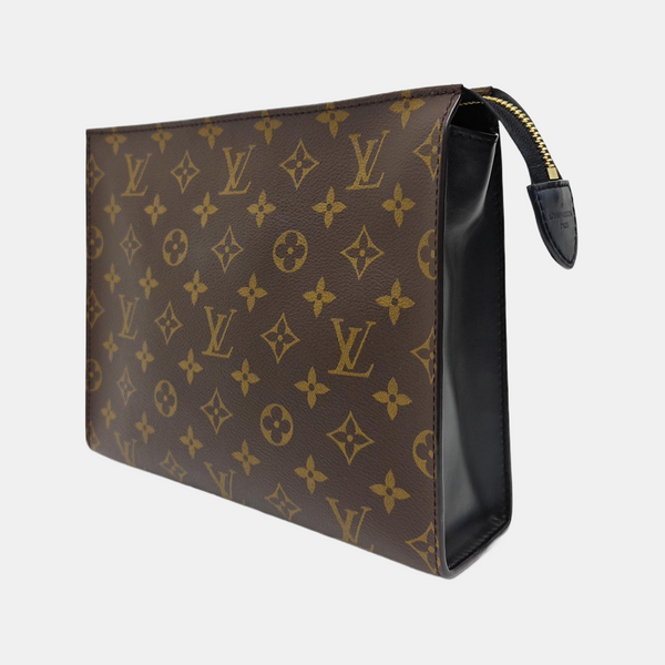 TOILET POCKET 26 Monogram Coated Canvas Brown