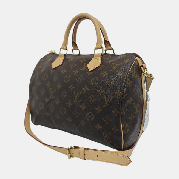 SPEEDY 30 Monogram Coated Canvas Brown