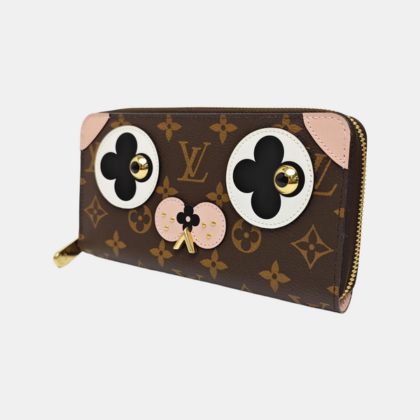 ZIPPY Monogram Coated Canvas Brown Wallet
