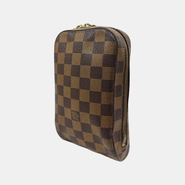 GÉRONIMOS Damier Ebene Coated Canvas Brown