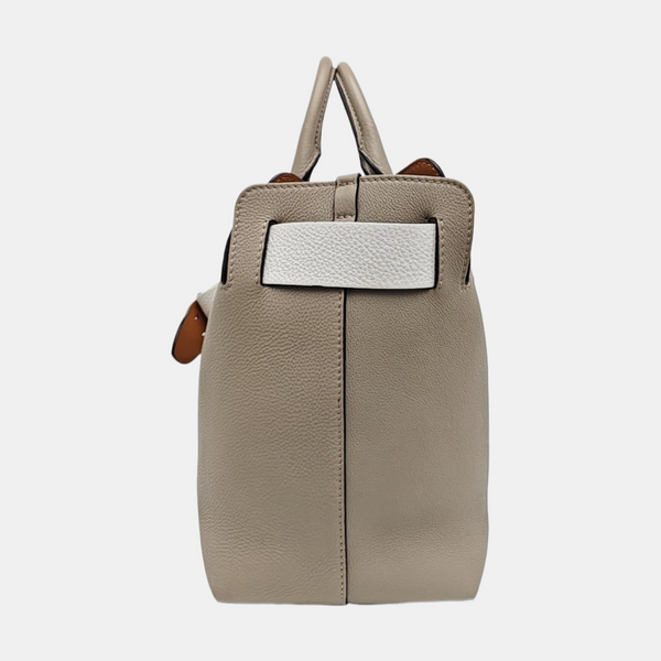 The Belt Large Calfskin Gray