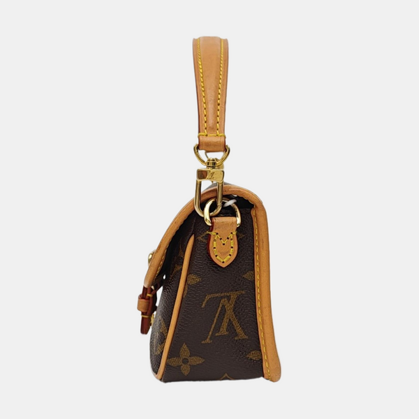 DIANE Nano Monogram Coated Canvas Brown