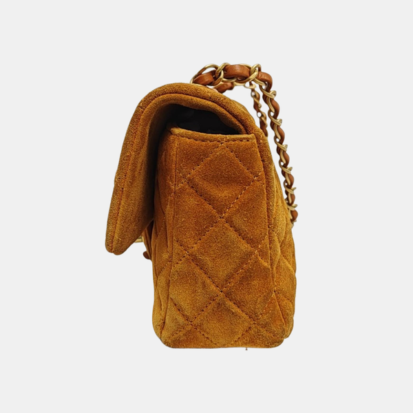 CLASSIC FLAP Mini Quilted Calfskin Beige