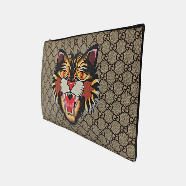 GG Supreme Monogram Coated Canvas Beige