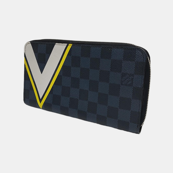 ZIPPY Damier Graphite Coated Canvas Gray