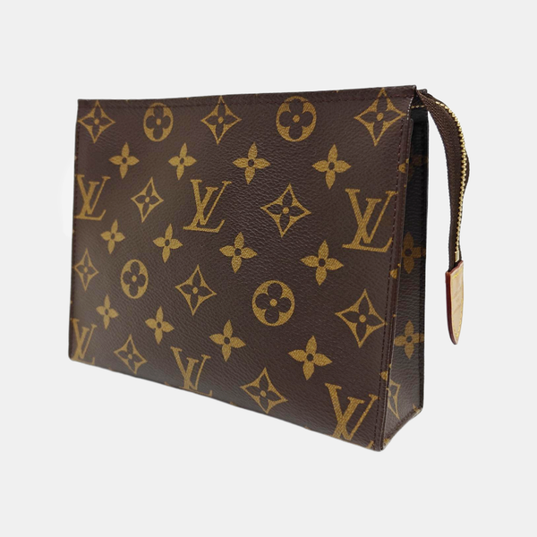 TOILET POCKET 19 Monogram Coated Canvas Brown