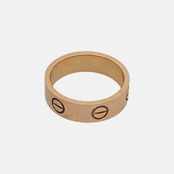 LOVE 18k Rose Gold Ring EU 52