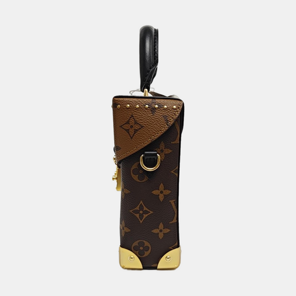 CAMERA BOX Monogram Coated Canvas Brown