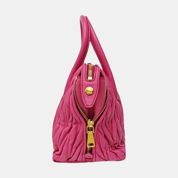 Avenue Quilted Lambskin Red