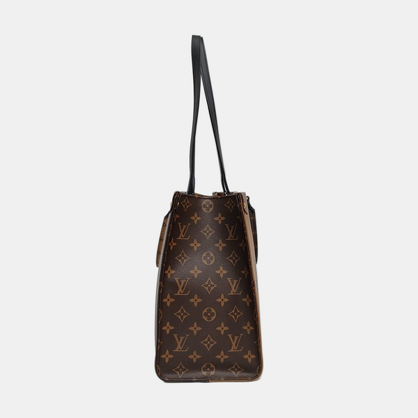 ONTHEGO MM Monogram Coated Canvas Brown