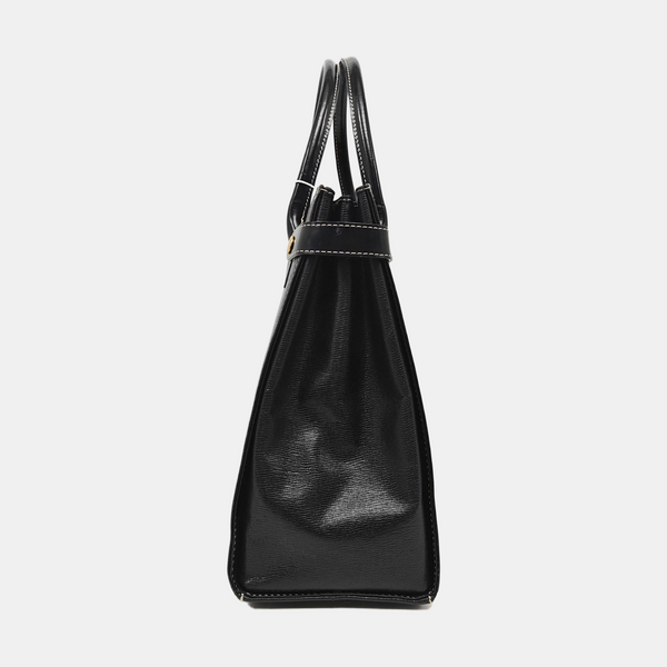 Calfskin Tote Bag Small Black
