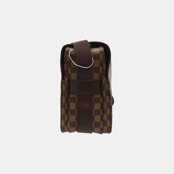 NAVIGLIO MM Damier Ebene Coated Canvas Brown