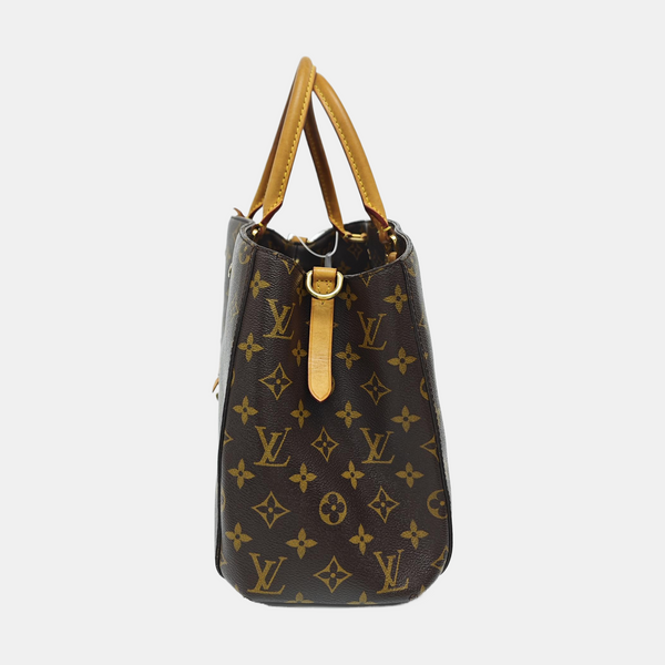 MONTAIGNE Monogram Coated Canvas Brown