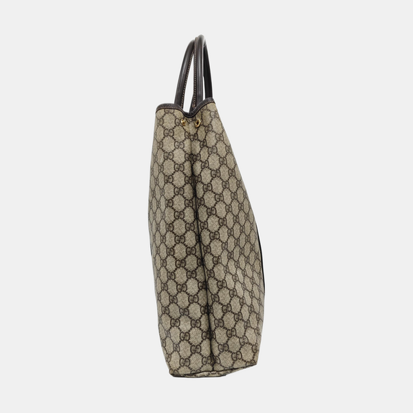 Monogram Coated Canvas Tote Bag Beige